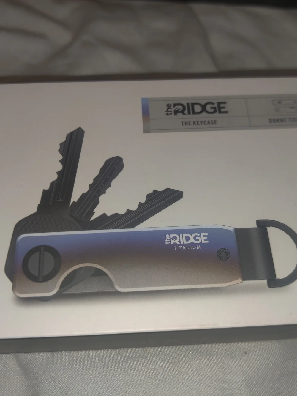 The Ridge Burnt Titanium KeyCase (Has Some Scratches )